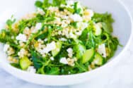 Arugula Couscous Salad with Feta